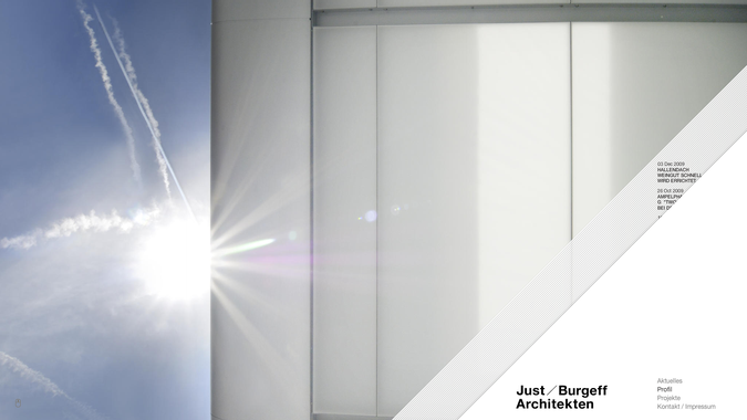 Just/Burgeff Architekten Website