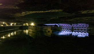 Mirror Lake with 40 Meters of LEDs