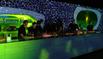 Bar with projection on